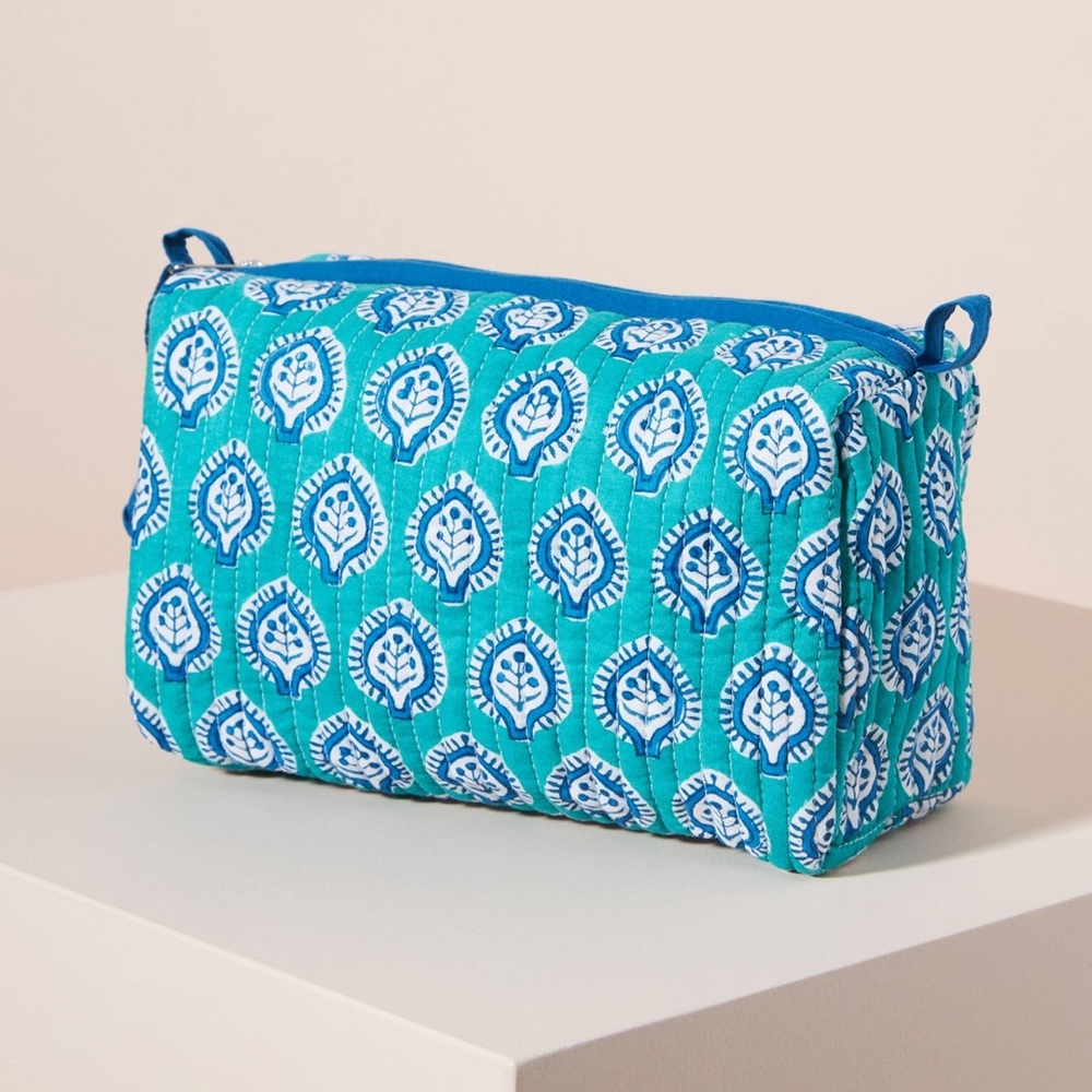 Anthropologie’s SZ Blockprints Small Pouch | Turquoise | Like New!